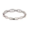 Diamond Link Bangle Bracelet