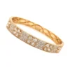 Floral Diamond Bangle Bracelet