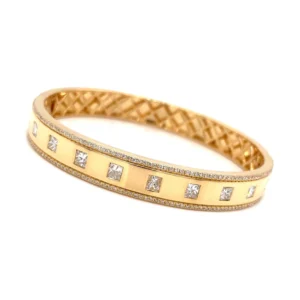 Princess Cut Diamond Bangle
