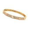 Diamond Station Bangle Bracelet