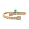 Baguette Diamond Bypass Bangle