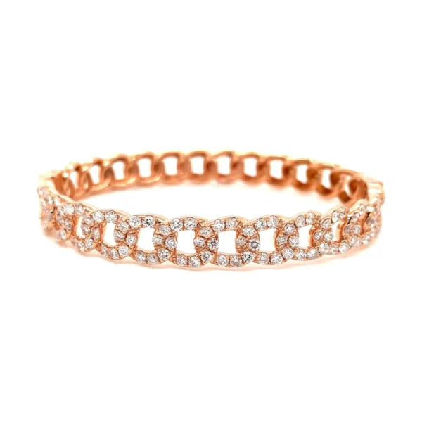 Cuban Link Diamond Bangle