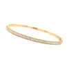 Diamond Station Bangle Bracelet
