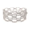 Honeycomb Diamond Bangle Bracelet