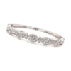 Pave Diamond Oval Bangle