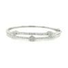 Double Band Diamond Bangle