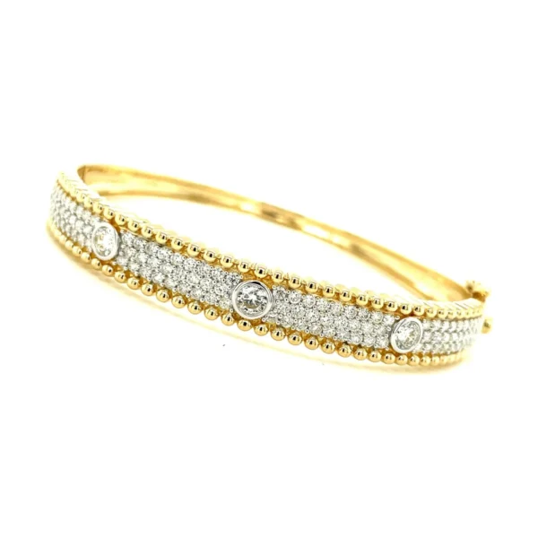 Pave Diamond Bangle Bracelet