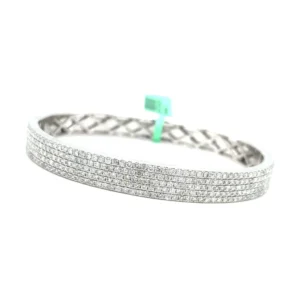Multi Row Diamond Bangle
