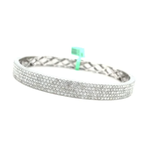 Multi Row Diamond Bangle