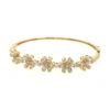 Floral Diamond Bangle Bracelet