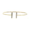 Diamond Bar Open Bangle