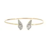 Butterfly Diamond Open Bangle