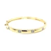 Diamond Station Bangle Bracelet