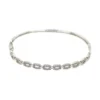 Diamond Link Bangle Bracelet