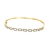 Diamond Link Bangle Bracelet