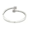 Bypass Diamond Bangle Bracelet