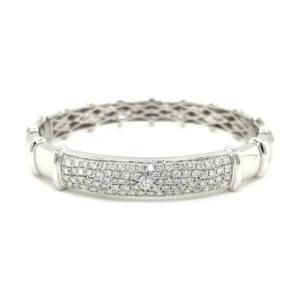 Pave Diamond Bangle Bracelet