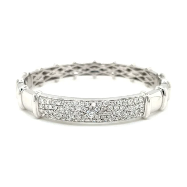Pave Diamond Bangle Bracelet