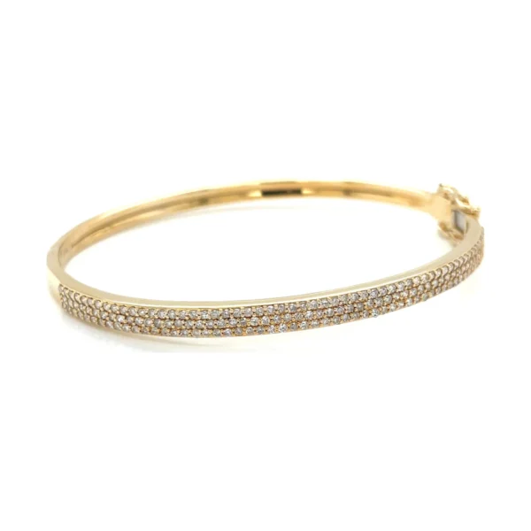 Pave Diamond Bangle Bracelet