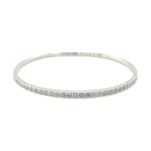 Flexible Diamond Bangle Bracelet