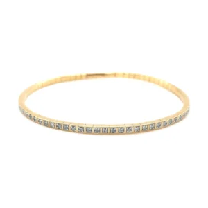 Flexible Diamond Bangle Bracelet