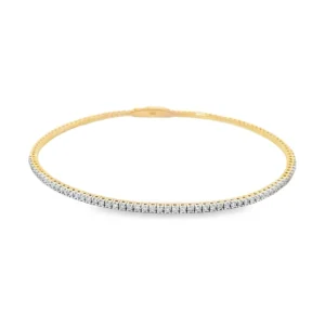 Flexible Diamond Bangle Bracelet