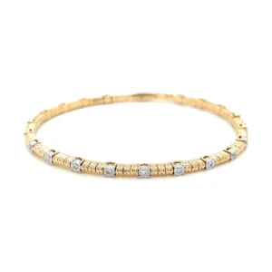 Flexible Diamond Bangle Bracelet