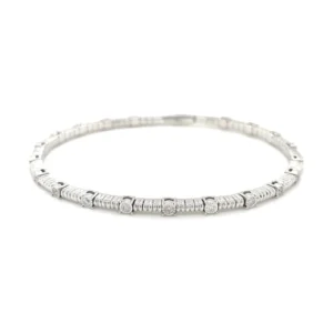 Diamond Flexible Bangle Bracelet