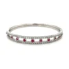 Diamond Ruby Flexible Bangle