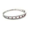 Diamond Ruby Flexible Bangle