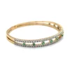 Emerald Diamond Flexible Bangle