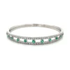 Emerald Diamond Flexible Bangle