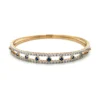 Diamond Sapphire Flexible Bangle