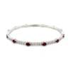 Ruby Diamond Flexible Bangle