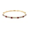 Ruby Diamond Bangle Bracelet