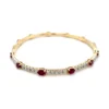 Ruby Diamond Bangle Bracelet