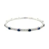 Sapphire Diamond Flexible Bangle