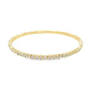 Diamond Flexible Bangle Bracelet
