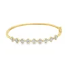 Clover Diamond Bangle Bracelet