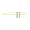 Double Bar Diamond Bangle