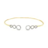 Circle Diamond Open Bracelet