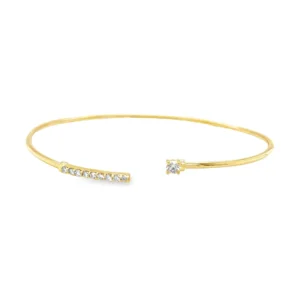 Flexible Diamond Cuff Bangle
