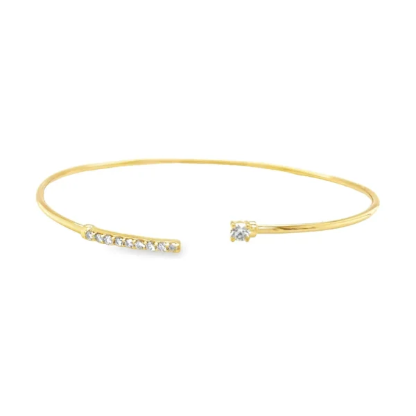 Flexible Diamond Cuff Bangle