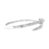 Diamond Bypass Bangle Bracelet