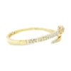 Snake Diamond Bypass Bangle