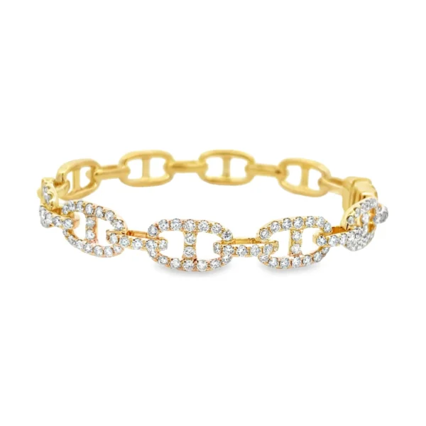 Diamond Mariner Link Bangle