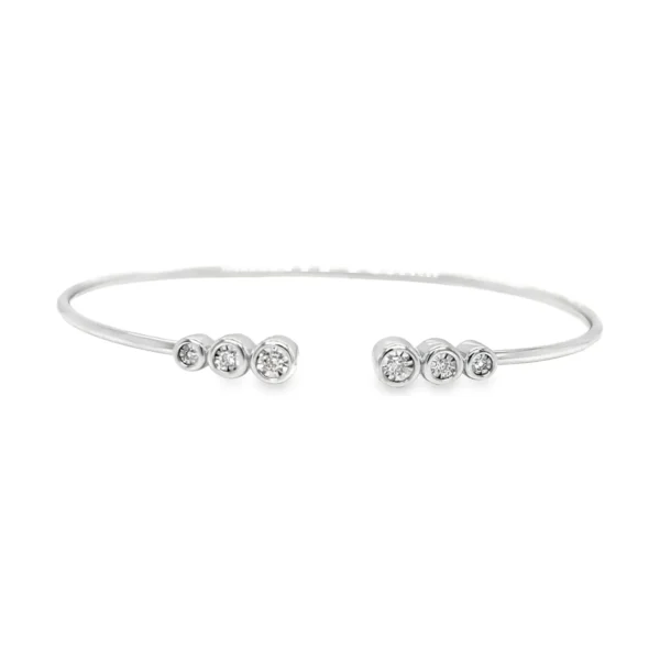 Diamond Flexible Bangle Bracelet