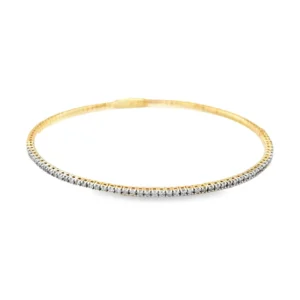 Flexible Diamond Bangle Bracelet
