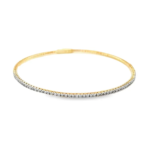 Flexible Diamond Bangle Bracelet