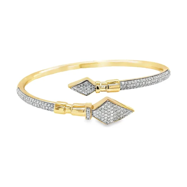 Diamond Arrow Bangle Bracelet